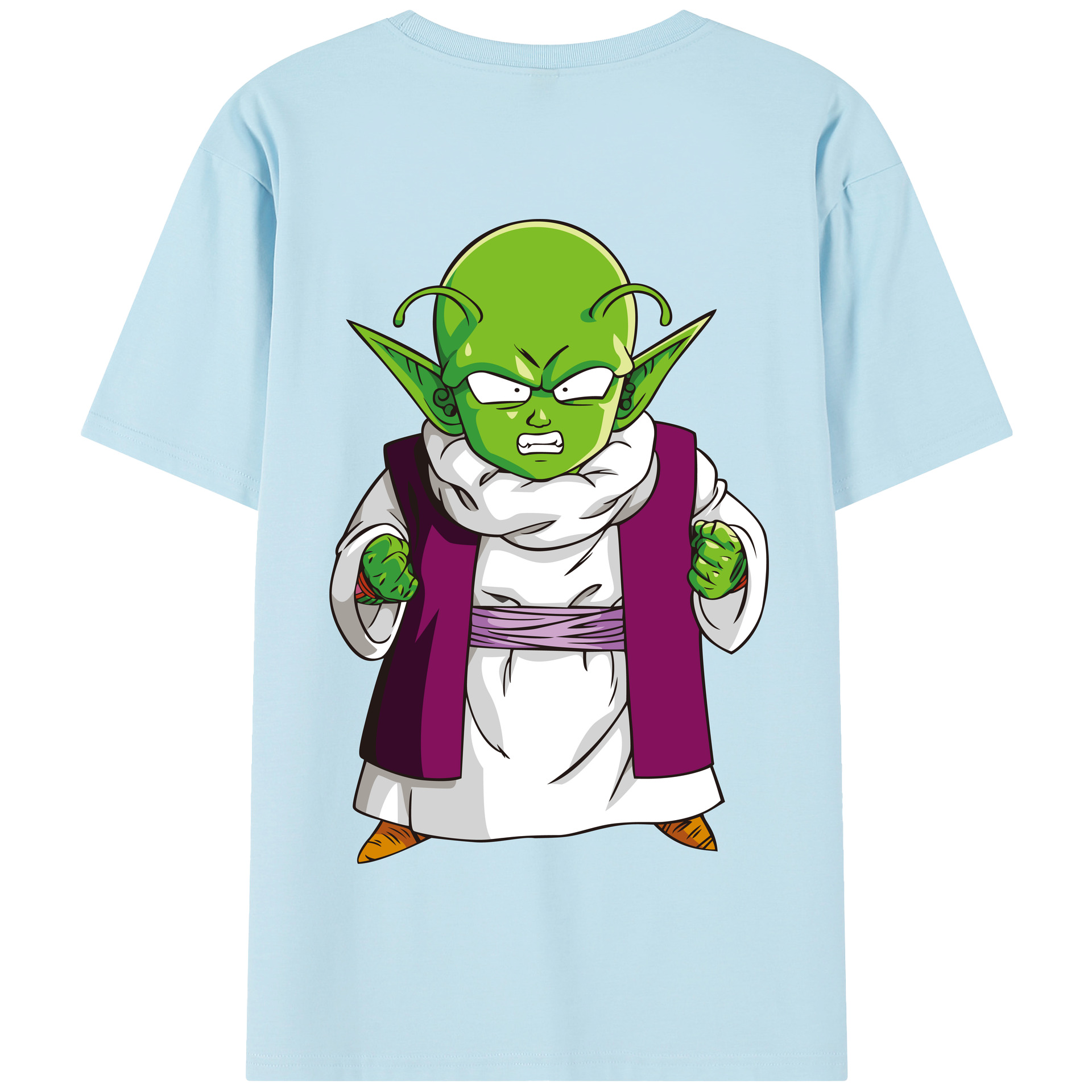 （画像用） ドラゴンボール ピッコロ DRAGON BALL Piccolo 綿100％半袖Tシャツ（背面プリント）